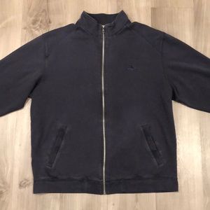 Tommy Bahama men’s full zip sweatshirt. Navy blue. Size large.